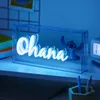 LED neónová lampa Stitch Ohana Náhľad obrázku produktu 1