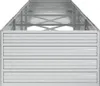 A front view of a galvanized steel raised garden bed. Náhľad obrázku produktu