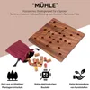 Mühle Gr. XL mit klappbarem Spielbrett für 2 Spieler - Produktbild-Vorschau 4