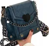 Kleine Retro-Letterman-Handtasche aus Leder für Frauen Produktbild-Vorschau 1