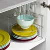 Mensola angolare in metallo per cucina, grigia, 23x23x21,5 Anteprima dell’immagine prodotto 4
