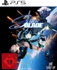 The image is the cover art for the PS5 game Stellar Blade, featuring a female character in a futuristic suit against a backdrop of space and Earth. Produktbild-Vorschau
