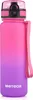 A pink and purple gradient water bottle with a pink strap and a black and pink lid. Produktbild-Vorschau