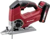 A red and black Einhell jigsaw is shown against a white background. Náhled obrázku produktu