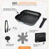 DIVORY Grillpfanne 28x28cm mit Ausguss und abnehmbaren Produktbild-Vorschau 5