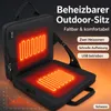 Beheizbares Sitzkissen mit Rückenlehne, faltbares Produktbild-Vorschau 2
