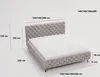 Polsterbett 180x200 Laval - Glamour Bett mit Lattenrost, Produktbild-Vorschau 4
