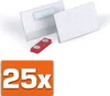 DURABLE Namensschild m Magnet 40x75mm 25erPck transp Náhľad obrázku produktu 3