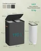 Product dimensions and color options for a laundry basket. Podgląd zdjęcia produktu