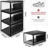 Yorbay Schuhbox, 3er Set, stapelbarer Schuhorganizer, Produktbild-Vorschau 2