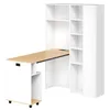 Merax Klappbarer Schreibtisch mit Regal, 2-in-1 Bücherregal Produktbild-Vorschau 12
