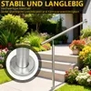 ISOISL Edelstahl Eingangsgeländer 160 x 90 cm, Silber Produktbild-Vorschau 10