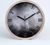 Holzuhr 25fi cm wanduhr - schwarze Spitzen - Löwenzahn Produktbild-Vorschau 1