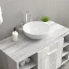 vidaXL Umývadlo biele 28x28x10 cm Keramika Náhľad obrázku produktu 2