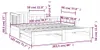 vidaXL Rozkládací postel 2x(90x200) cm Masivní borovicové Náhled obrázku produktu 8