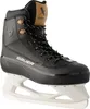 A single black ice skate with a white blade is shown against a white background. Podgląd zdjęcia produktu