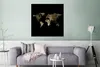 MuchoWow® Poster Weltkarte - Luxus - Gold 75x75 cm - Wand Produktbild-Vorschau 5