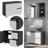 Waschbeckenunterschrank Vicco J-Shape Anthrazit/Weiß 80 x Produktbild-Vorschau 2
