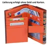 bunte Leder-Damen-Börse mit Klappe, festes Leder, bunt Produktbild-Vorschau 4