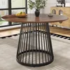 Sweiko Table de salle à manger ronde (80×80×76cm), Table de Voir les images du produit 1