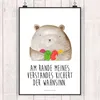 Mr. & Mrs. Panda Bild Bär Gefühl DIN A5 - Weiß - Geschenk, Produktbild-Vorschau 2
