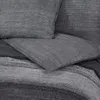 vidaXL Bettwäsche-Set Dunkelgrau 200x200 cm Baumwolle Produktbild-Vorschau 5