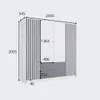 Masseno Drehtürenschrank SATREN 200/200,5/54,5cm 4-türig Produktbild-Vorschau 5