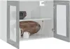 vidaXL Hängeschrank Lyon Glas Grau Sonoma 80x31x60 cm Produktbild-Vorschau 8