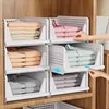 8 Set Faltbar Plastik Lagerkisten,Stapelbare Kleiderschrank Produktbild-Vorschau 4
