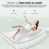 A woman is floating on a mattress with bubbles around her, suggesting comfort and lightness. Produktbild-Vorschau