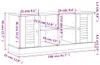 vidaXL Lavice na boty VIGO Grey 106x35x45 cm z masivního Náhled obrázku produktu 8