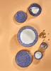 Set di stoviglie By Bone (Large) - Edera Cobalt - 24 pezzi Anteprima dell’immagine prodotto 2