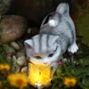 Solarlampe, LED Solarleuchte, Gartenlampe, Katze Produktbild-Vorschau 6