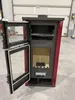 Kaminofen mit Backfach PRITY K2 GT F Burgundy – 8,1kW, A+ Produktbild-Vorschau 4
