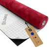 LOMIQ Mikrofaserstoff Selbstklebend, 250x150cm, Dunkelrot, Produktbild-Vorschau 1
