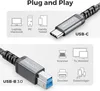 deleyCON 0,5m USB 3.0 Kabel Kurz USB-C auf USB-B Stecker Produktbild-Vorschau 6