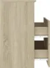 A side view of a wooden cabinet with two open drawers. Náhled obrázku produktu