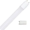 A white LED tube light with a separate starter adapter on a white background. Produktbild-Vorschau