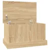 vidaXL Úložný box Sonoma dub 50 x 30 x 28 cm materiál na Náhľad obrázku produktu 1