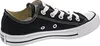 A studio shot of a single black Converse Chuck Taylor All Star sneaker. Voir les images du produit