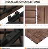 Yaheetech 27 x Terrassenfliesen Holzfliesen 2,43 m² Produktbild-Vorschau 7