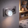 LED Nachtlicht 3er Set Steckdose Nachtlampe Babylicht Produktbild-Vorschau 4
