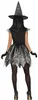 Strega Halloween Costume Grigio Magico Mistico Anteprima dell’immagine prodotto 9
