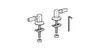 Geberit Scharnier passend zu 4U WC-Sitz 574400 verchromt Produktbild-Vorschau 3