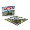 A Monopoly board game box and board are displayed on a white background. Produktbild-Vorschau