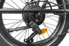 Close-up view of the rear derailleur and cassette of a bicycle. Produktbild-Vorschau