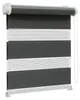 Doppelrollo Fenster ohne Bohren Zevra 140x160cm dunkelgrau Produktbild-Vorschau 2