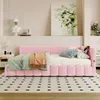 A pink daybed with bedding and pillows in a bedroom setting. Produktbild-Vorschau