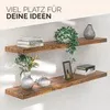 CASARIA® Étagère murale flottante chêne foncé 110 cm MDF Voir les images du produit 3