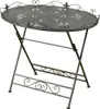 Gartentisch aus Metall Rostoptik Beistelltisch romantisch Produktbild-Vorschau 4